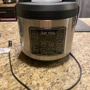 AROMA 20-Cup Digital Rice Cooker/Food Steamer w/ Bonded Granite Nonstick Ceramic